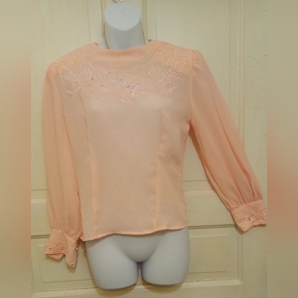 🛍️ BUNDLE ONLY 🛍️ JOSEPHINE Elegant Peach Blouse